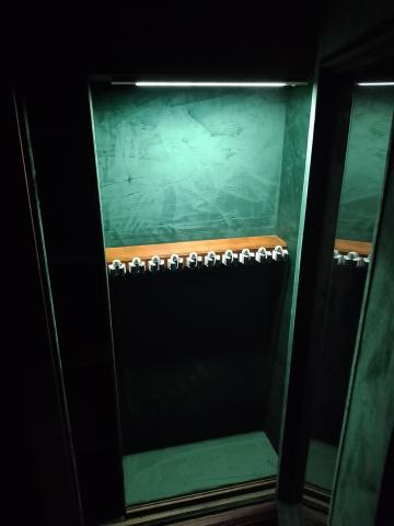 Gun safe with armored glass "Prince"