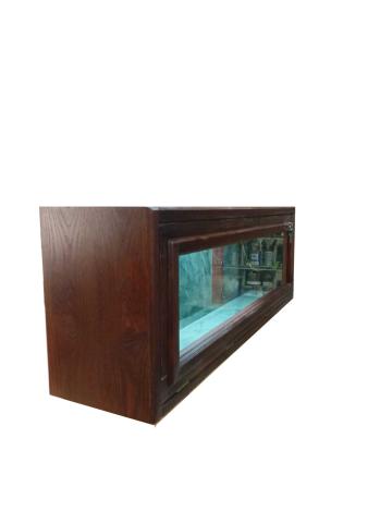 Horizontal safe with armored glass "Nut"