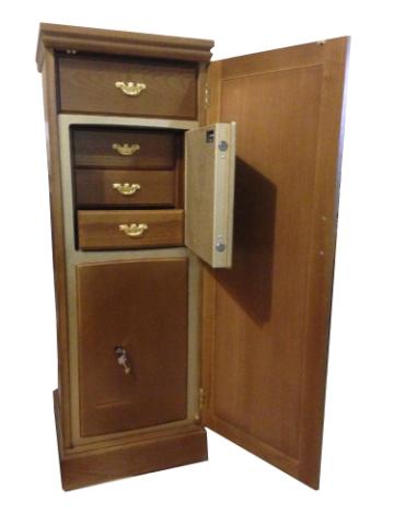 Safe Jewelry in oak "Diamond"