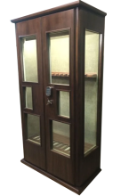 Safe showcase with armored glass in wood "Vityaz"