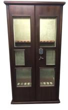 Safe showcase with armored glass in wood "Vityaz"