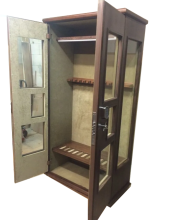 Safe showcase with armored glass in wood "Vityaz"