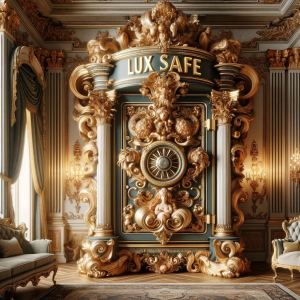 Baroque style safe