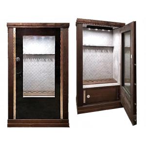Gun safe in wood for 7 guns "Thor"