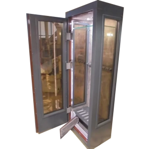 Gun safe with bulletproof glass in wood "Armada"