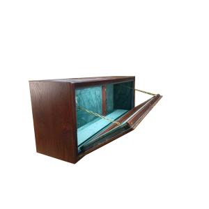 Horizontal safe with armored glass "Nut"